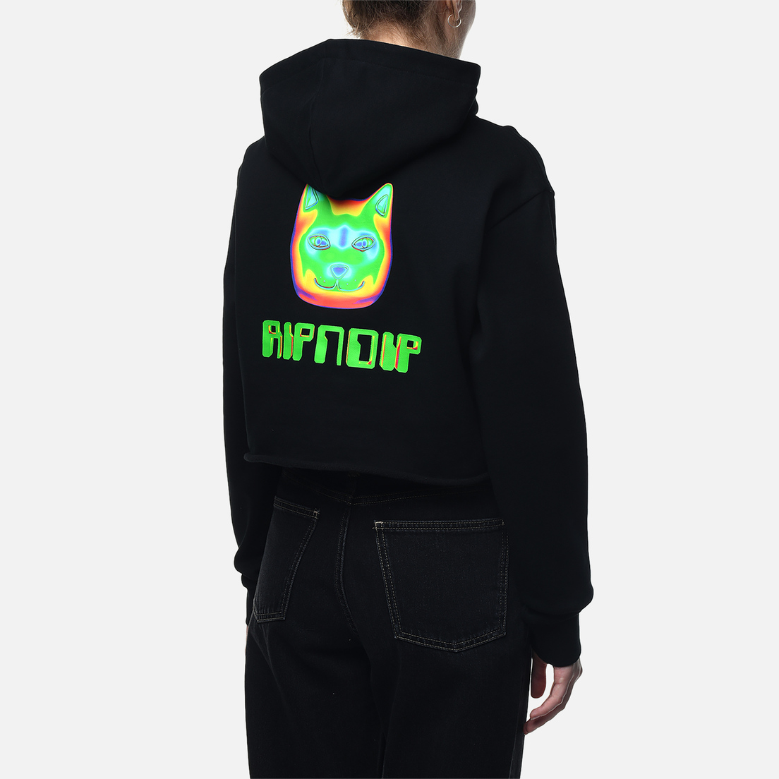 RIPNDIP Женская толстовка Thermal Nermal Cropped Hoodie