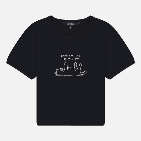 Женская футболка RIPNDIP Don't Call Me Cropped Baby, цвет чёрный, размер M