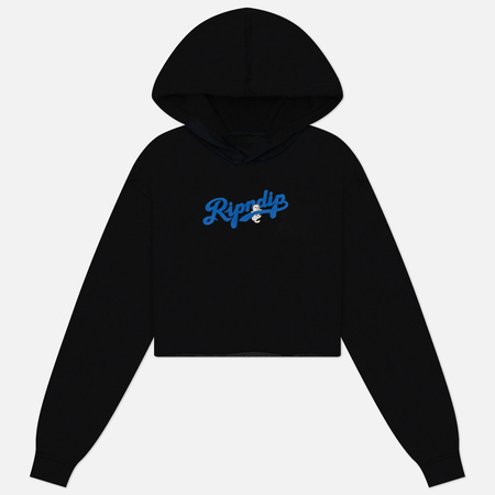 Женская толстовка RIPNDIP Los Ripndip Cropped Hoodie, цвет чёрный, размер XS