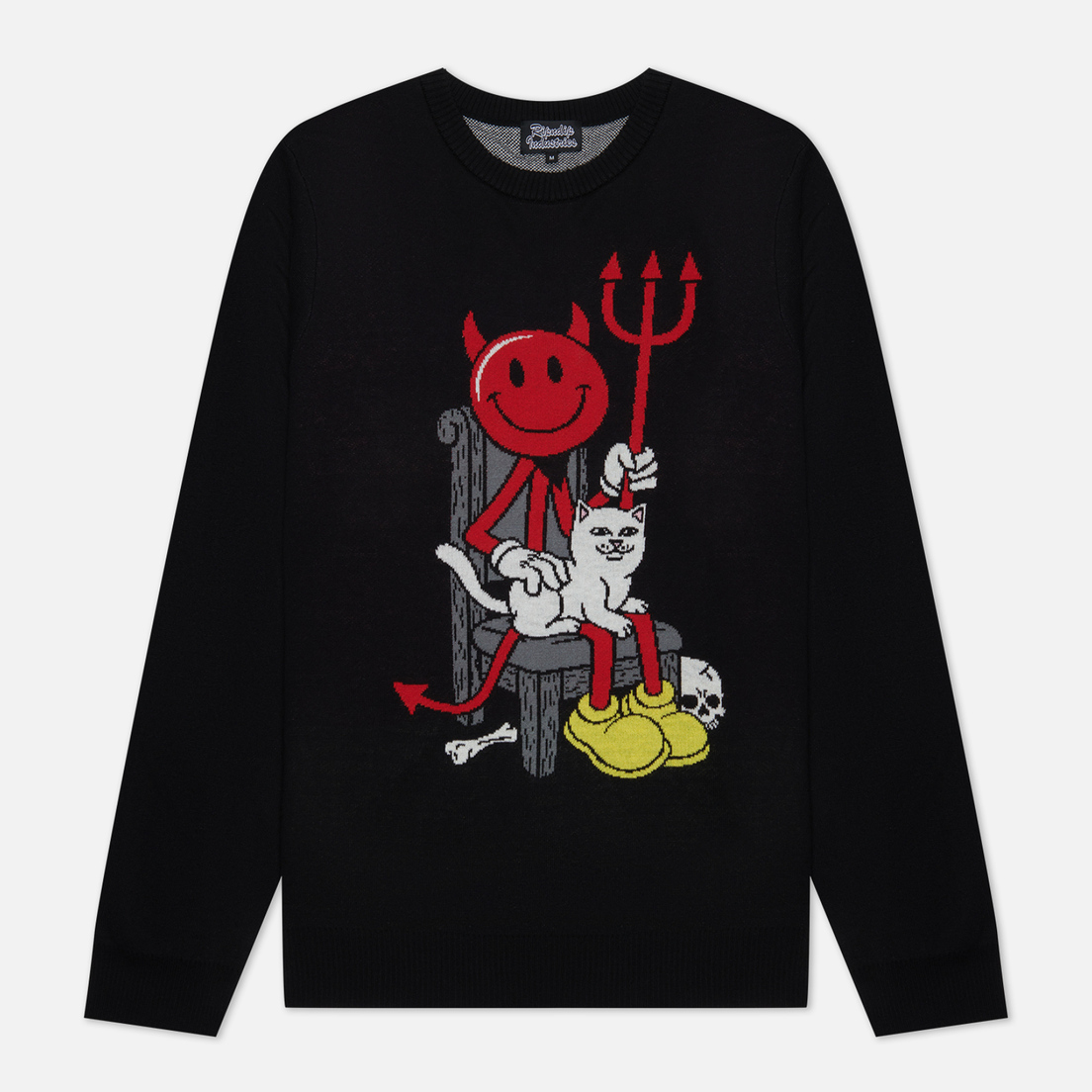 RIPNDIP Мужской свитер x World Industries Devilman & Nerm Knit