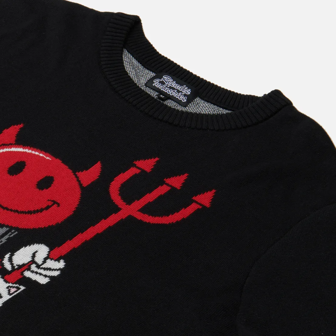 RIPNDIP Мужской свитер x World Industries Devilman & Nerm Knit