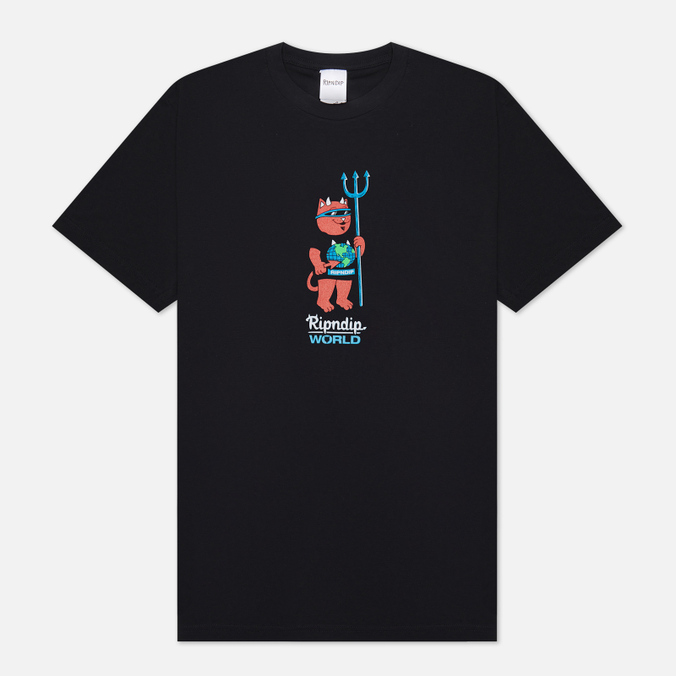 Мужская футболка RIPNDIP x World Industries DevilNerm World, цвет чёрный