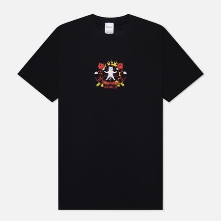 фото Мужская футболка ripndip x world industries ripndip world, цвет чёрный, размер s