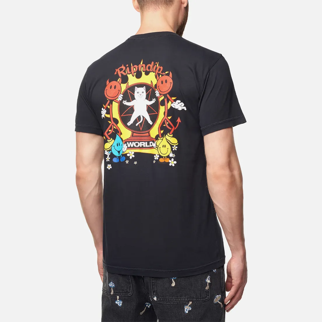 RIPNDIP Мужская футболка x World Industries Ripndip World