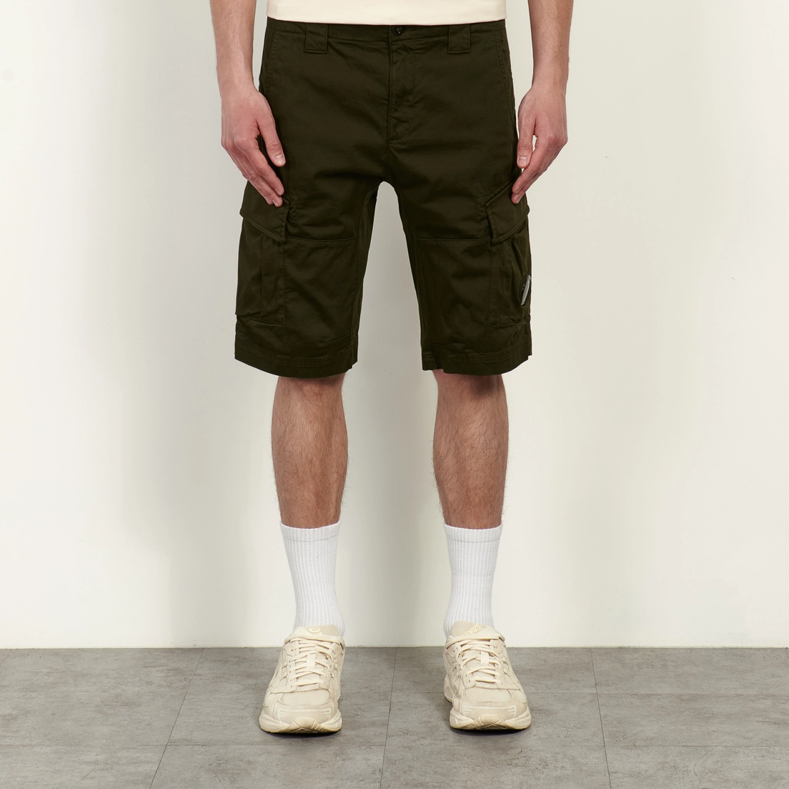 C.P. Company Мужские шорты Stretch Sateen Cargo Lens