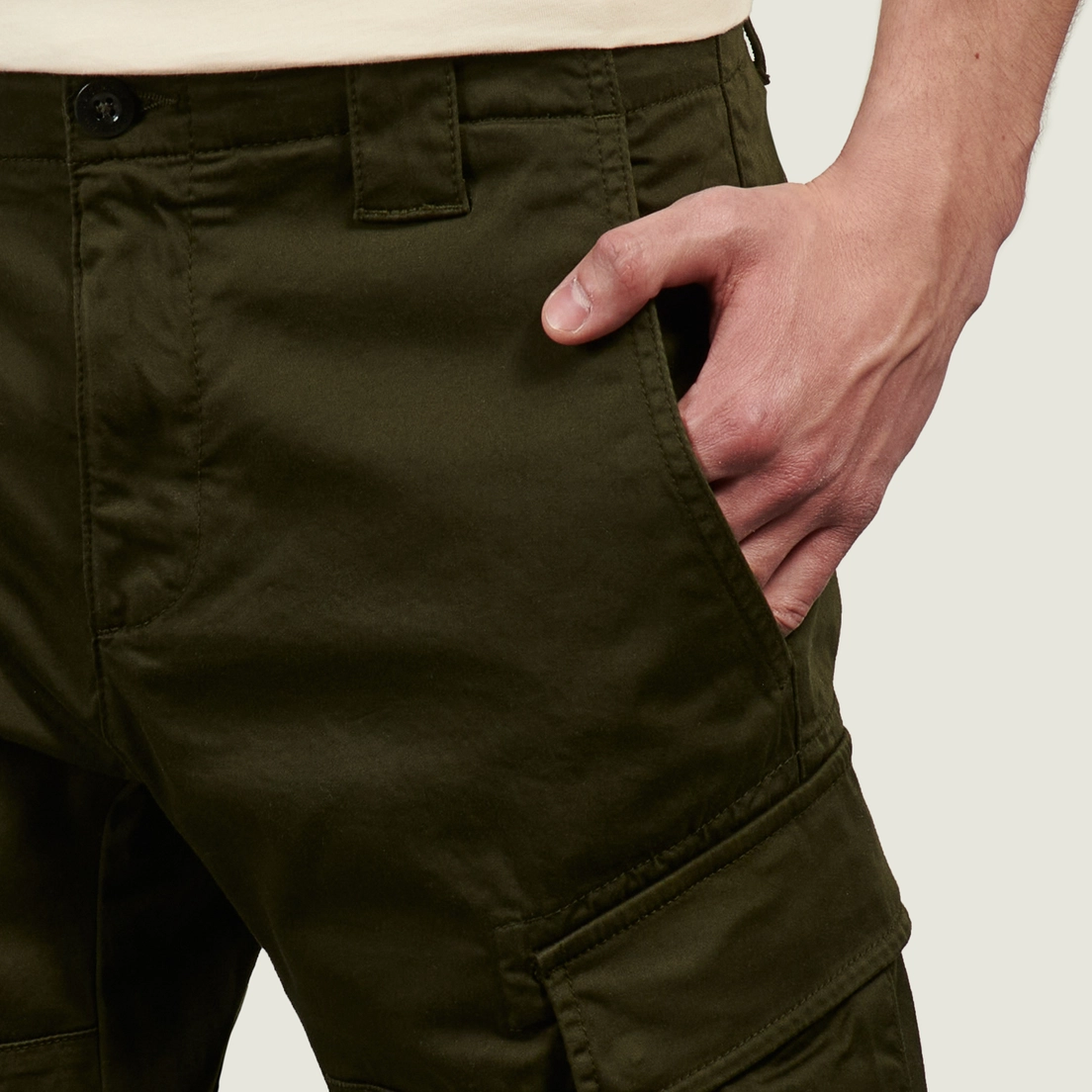 C.P. Company Мужские шорты Stretch Sateen Cargo Lens