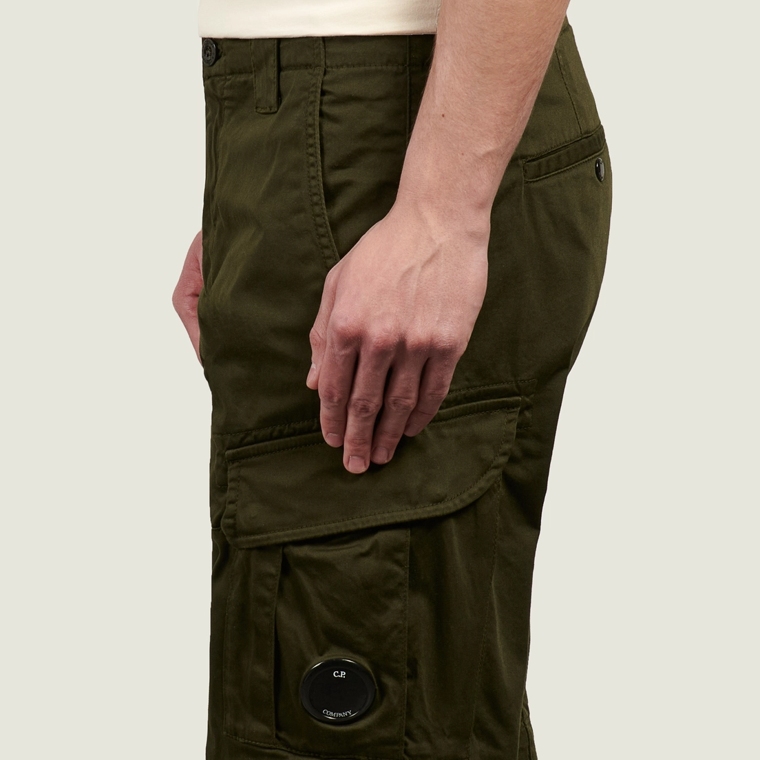 C.P. Company Мужские шорты Stretch Sateen Cargo Lens