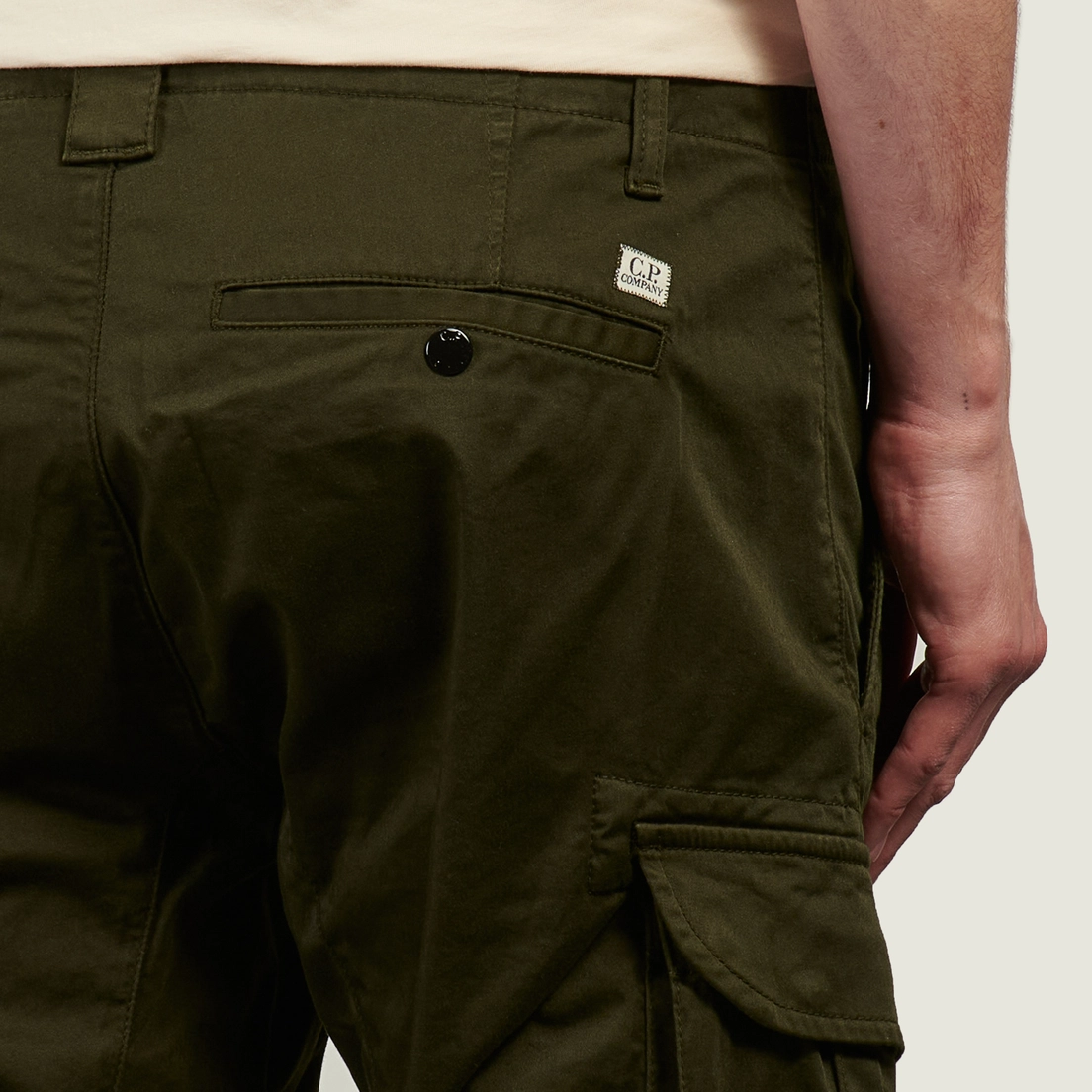 C.P. Company Мужские шорты Stretch Sateen Cargo Lens