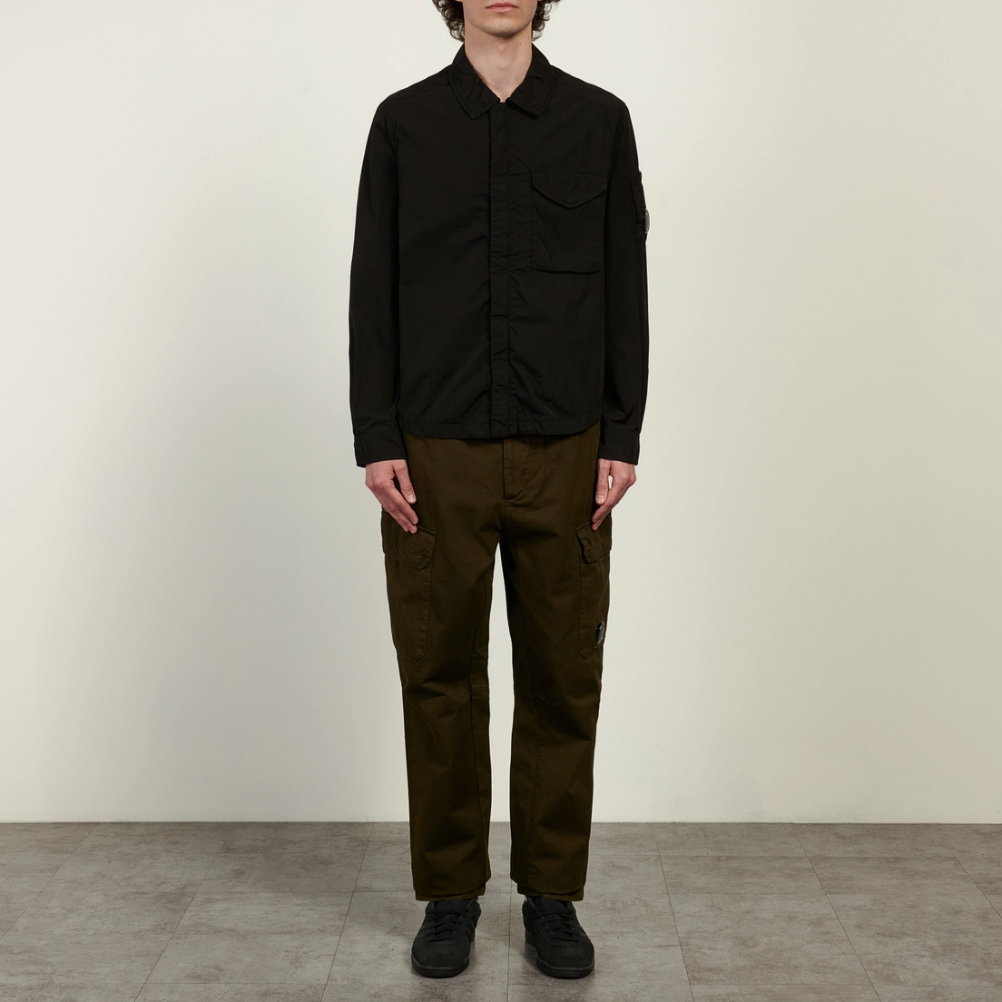 C.P. Company Мужская рубашка Overshirt Chrome-R Zipped Lens