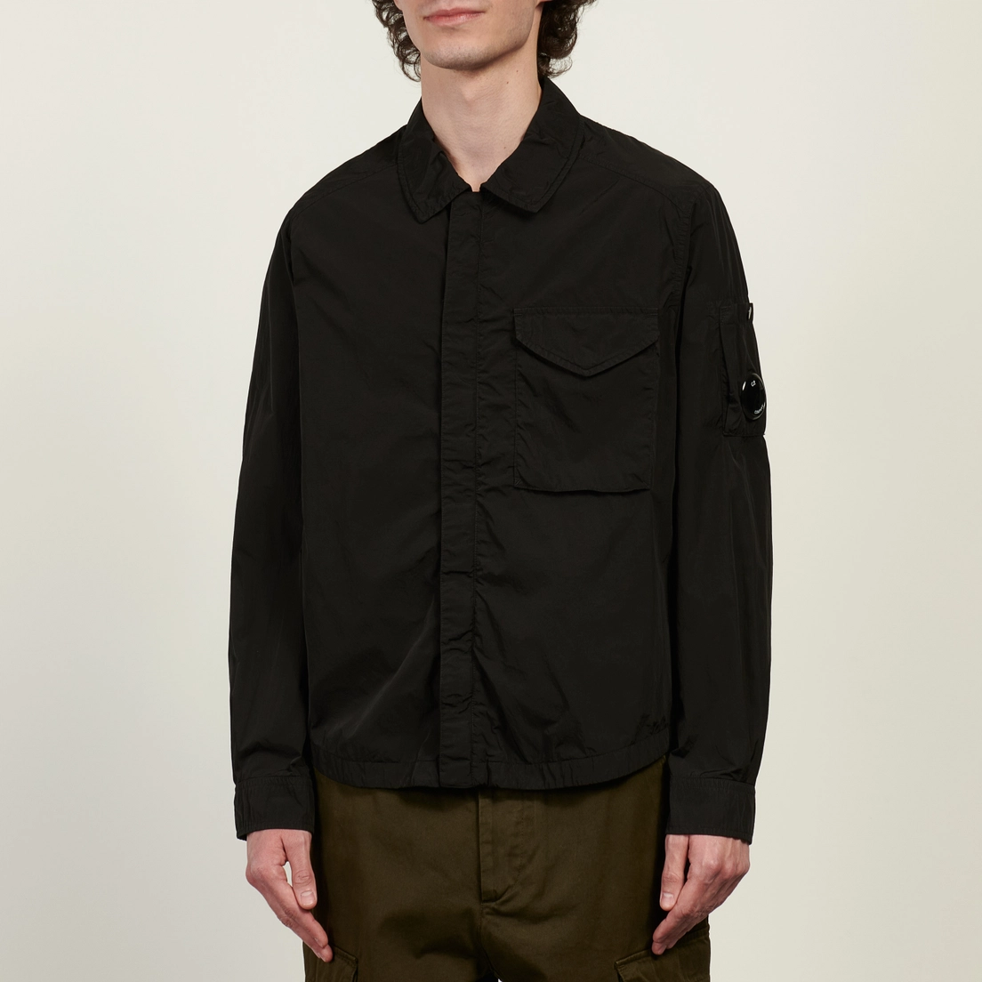 C.P. Company Мужская рубашка Overshirt Chrome-R Zipped Lens
