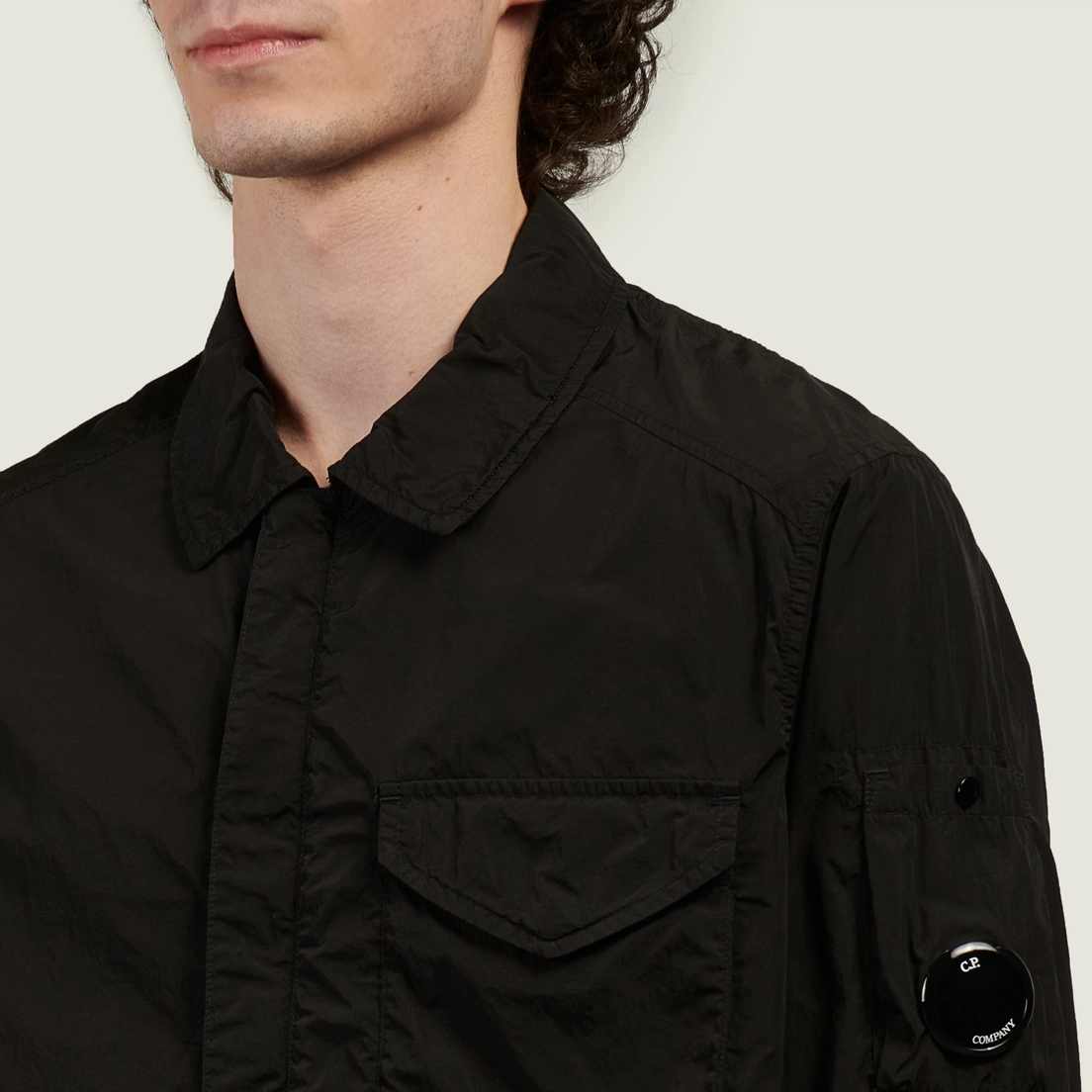 C.P. Company Мужская рубашка Overshirt Chrome-R Zipped Lens