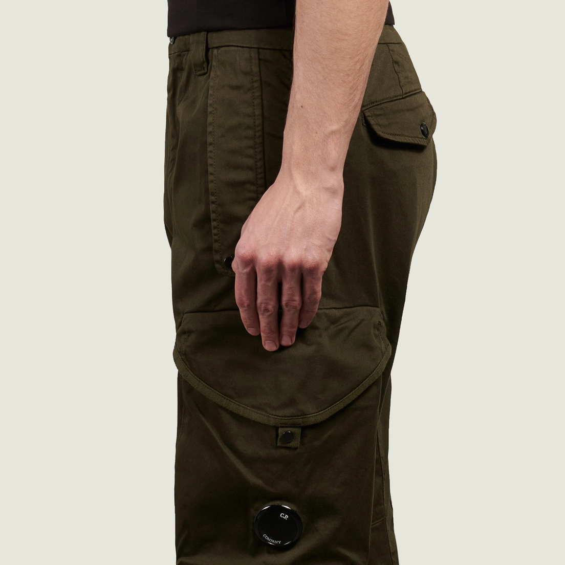 C.P. Company Мужские брюки Stretch Sateen Ergonomic Lens Cargo