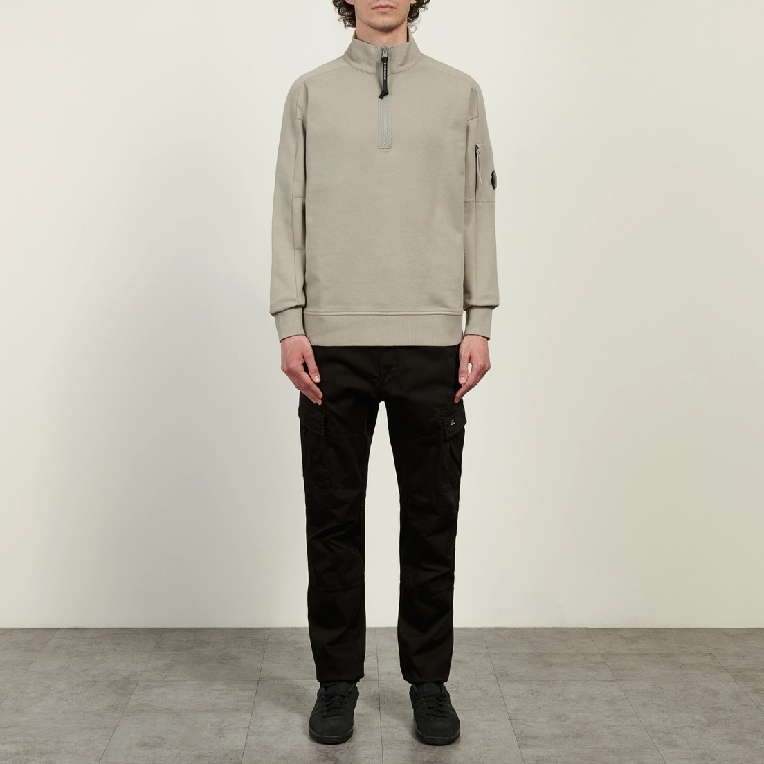 C.P. Company Мужские брюки Stretch Sateen Ergonomic Fit Cargo Garment Dyed