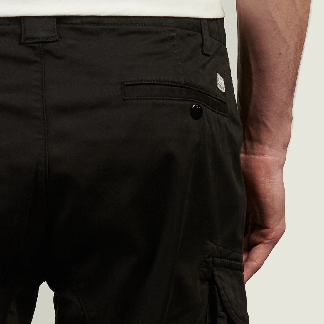 C.P. Company Мужские брюки Stretch Sateen Ergonomic Fit Cargo Garment Dyed