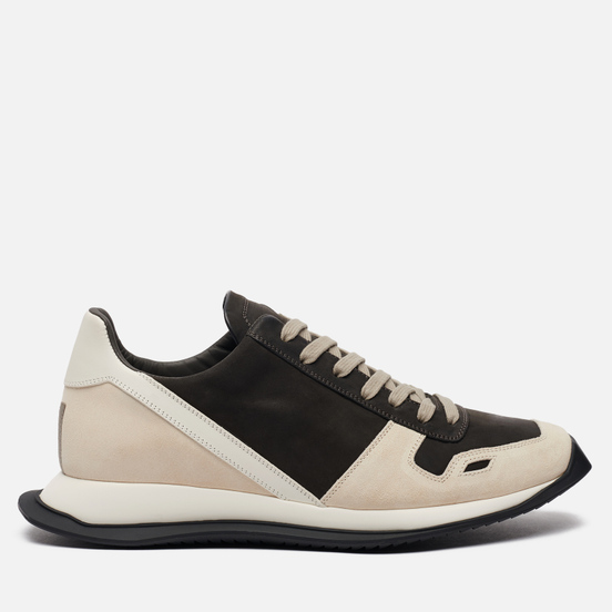 Мужские кроссовки Rick Owens Performa Runner Lace Up Dark Dust/White/White/White/Black
