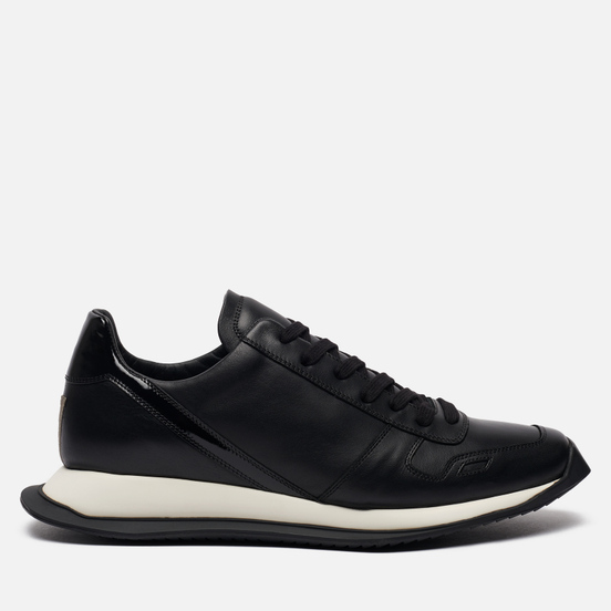 Мужские кроссовки Rick Owens Performa Runner Lace Up Black/Black/Black/Black/White/Black