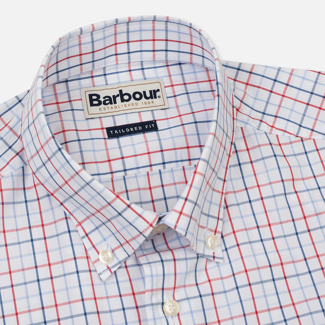 Barbour Мужская рубашка Patrick Pillar Box