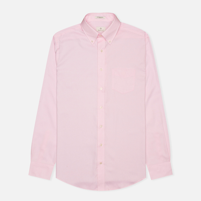 Мужская рубашка Gant The Pin Point Oxford LS BD Pastel Pink