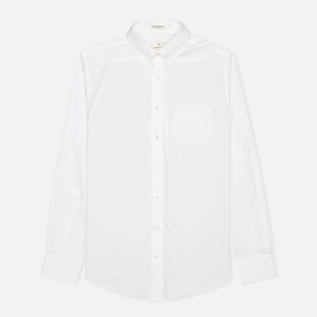Мужская рубашка Gant The Pin Point Oxford LS BD White