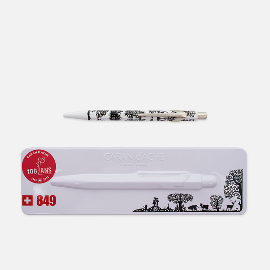 Ручка Caran d'Ache 849 Office Essentialy Swiss Cut Up Paper Silver
