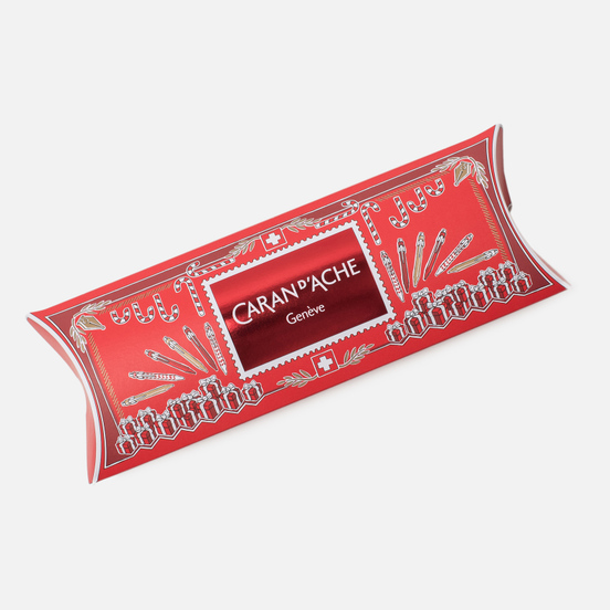 Ручка Caran d'Ache Office 849 Season`s Greetings 2018 Chevron White/Red
