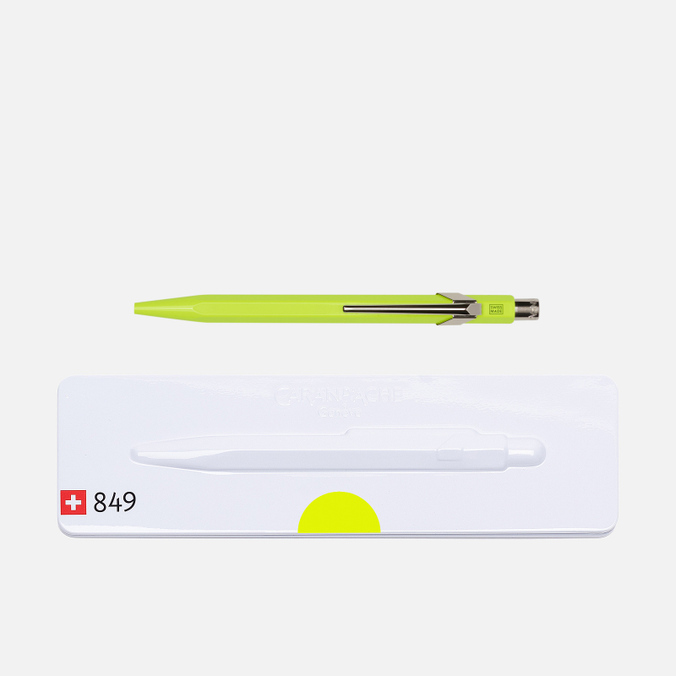 Ручка Caran d'Ache, цвет жёлтый, размер UNI 849.970 849 Popline Fluorescent - фото 4