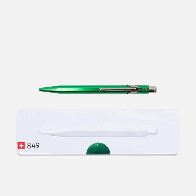 Ручка Caran d'Ache, цвет зелёный, размер UNI 849.712 849 Popline Metallic - фото 4