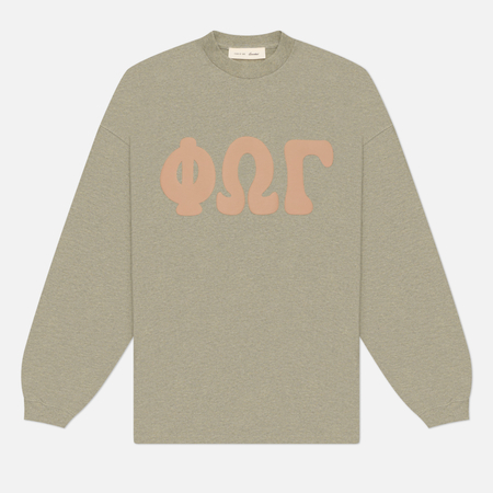 Мужской лонгслив Fear of God ESSENTIALS Heavy Jersey Merch, цвет серый, размер M