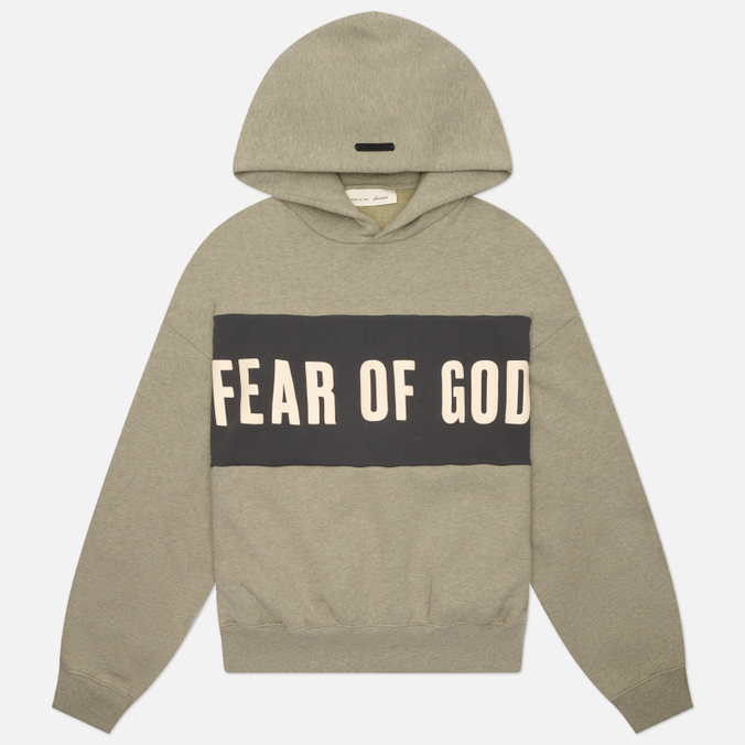 Мужская толстовка Fear of God ESSENTIALS Cropped Relaxed Panelled Hoodie