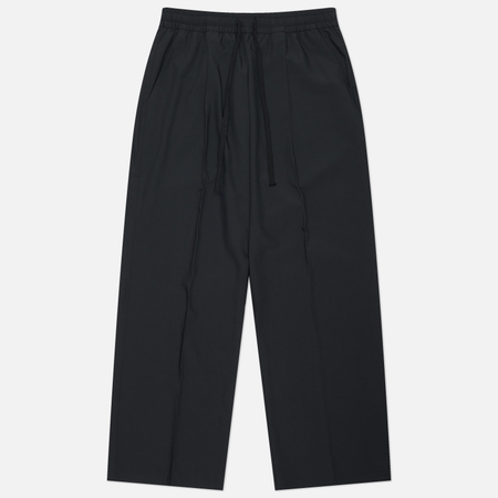 Мужские брюки Fear of God ESSENTIALS Silk Blend Pleat Front Drawstring, цвет чёрный, размер XL