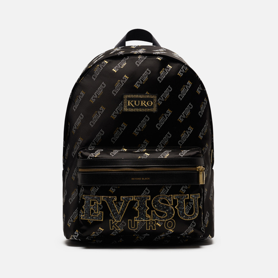 Рюкзак Evisu Evisukuro Fine Rocks Monogram All Over Printed Black