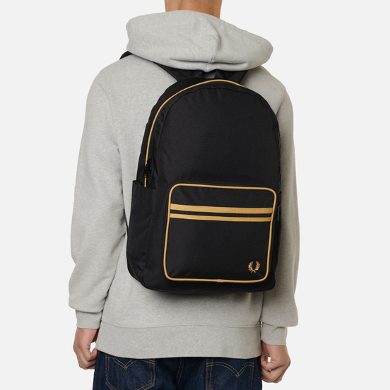 Рюкзак Fred Perry Twin Tipped Black/Champagne