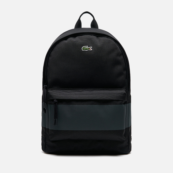 Рюкзак Lacoste Reflective Canvas Zippered Black