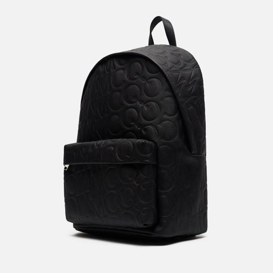 Рюкзак McQ Alexander McQueen Classic Leather Logo Embossed Black