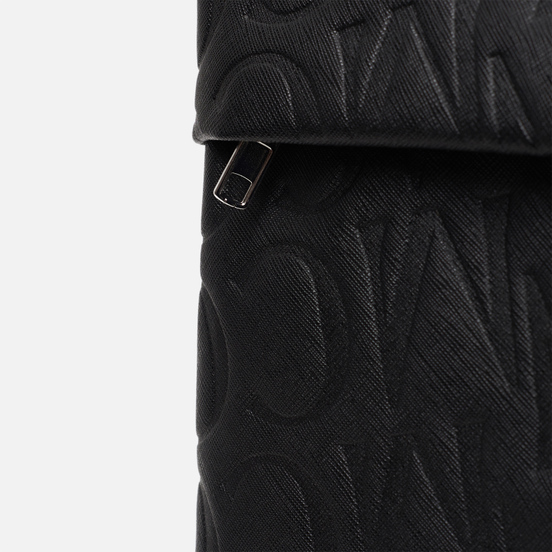 Рюкзак McQ Alexander McQueen Classic Leather Logo Embossed Black