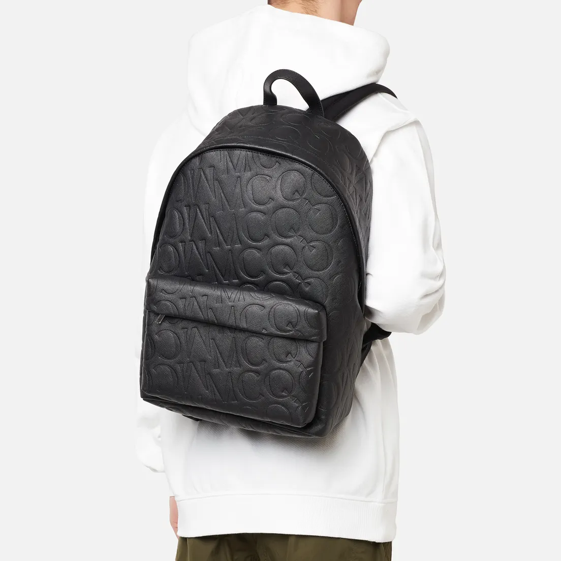 McQ Alexander McQueen Рюкзак Classic Leather Logo Embossed