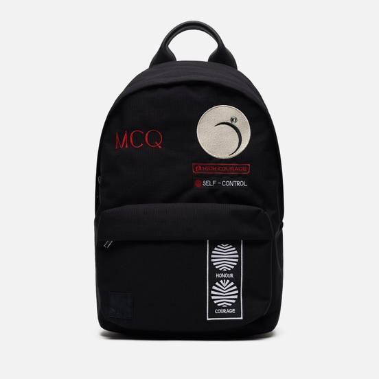 Рюкзак McQ Alexander McQueen Classic Nylon Swallow Swarm Print Black