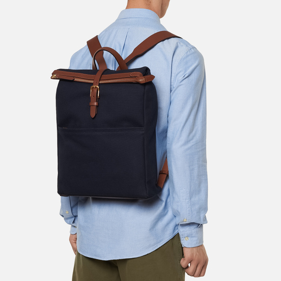 Рюкзак Mismo M/S Express Midnight Blue/Cuoio