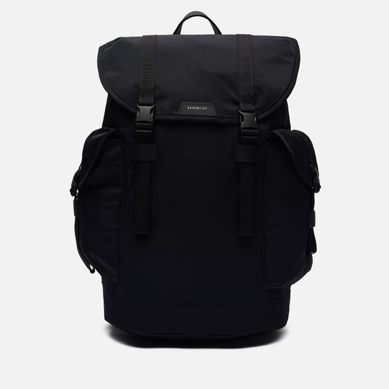 Рюкзак Sandqvist Charlie Black/Black Leather