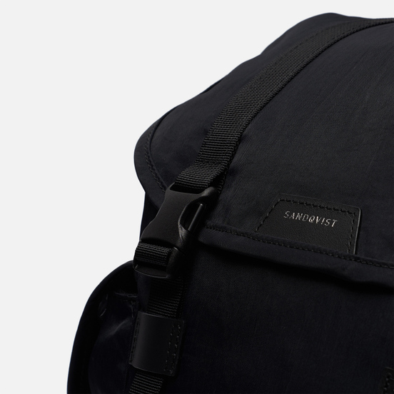 Рюкзак Sandqvist Charlie Black/Black Leather