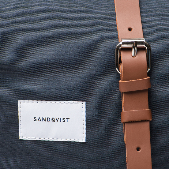 Рюкзак Sandqvist Dante Navy/Cognac Brown Leather