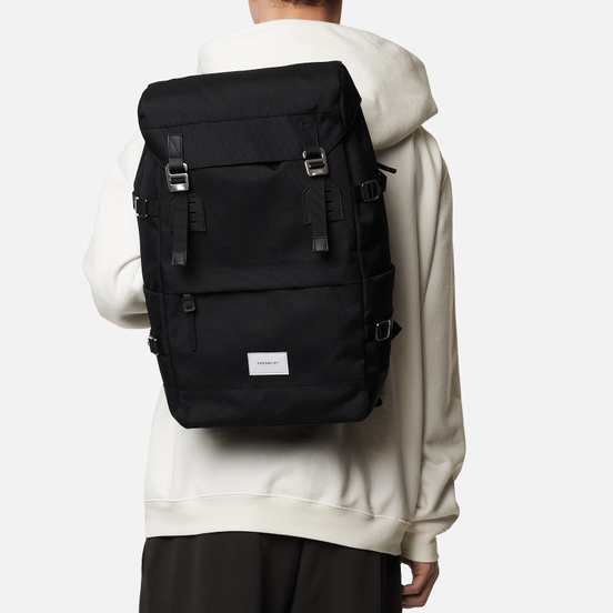 Рюкзак Sandqvist Harald 21L Black/Black Leather