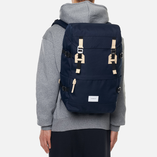 Рюкзак Sandqvist Harald 21L Navy/Natural Leather