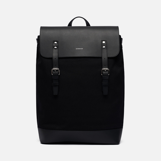 Рюкзак Sandqvist Hege 18L Black/Black Leather