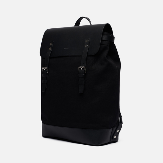 Рюкзак Sandqvist Hege 18L Black/Black Leather