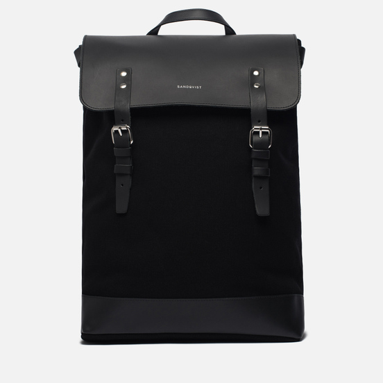 Рюкзак Sandqvist Hege 18L Black/Black Leather