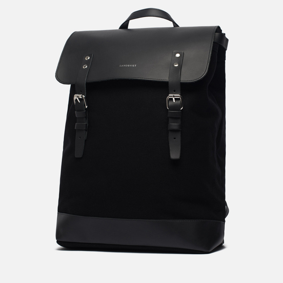 Рюкзак Sandqvist Hege 18L Black/Black Leather