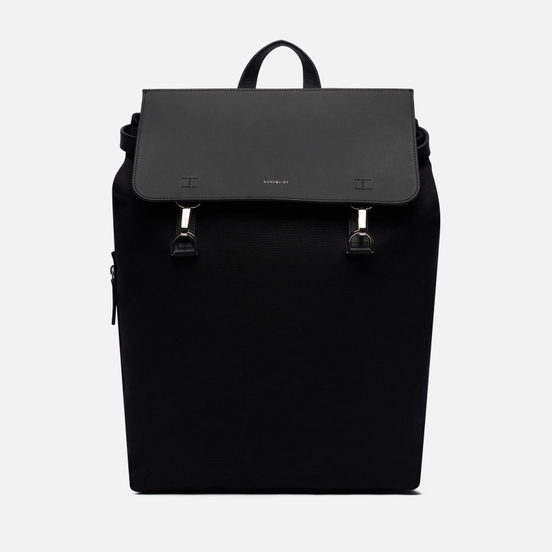 Рюкзак Sandqvist Hege Metal Hook 18L Black/Black Leather
