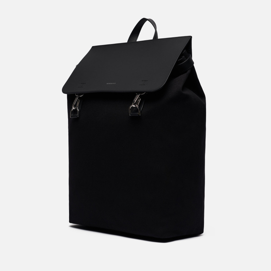 Рюкзак Sandqvist Hege Metal Hook 18L Black/Black Leather