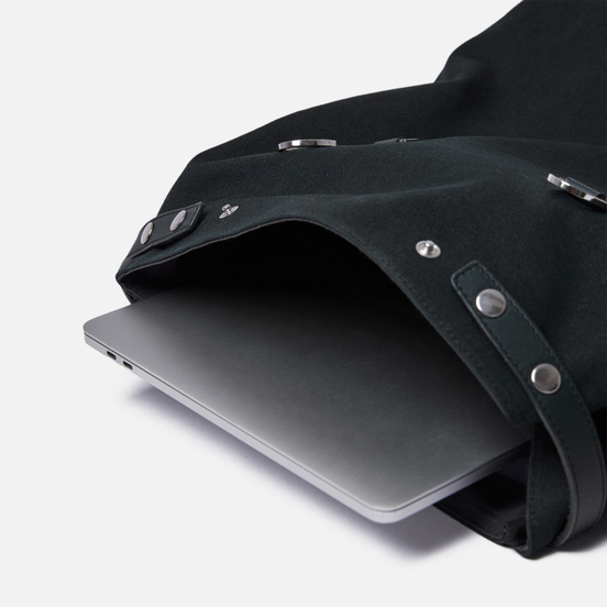 Рюкзак Sandqvist Hege Metal Hook 18L Black/Black Leather
